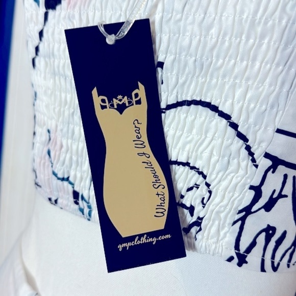 NWT 2Pcs Printed Outfit V-Neck Crop Top & Big Swing Skirt Set Boho Maxi - Picture 12 of 13